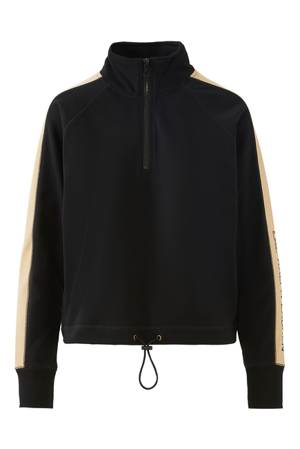 French Terry Half-Zip Sweater
